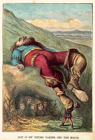 Hop O My Thumb çizmeleri çıkarırken by English School